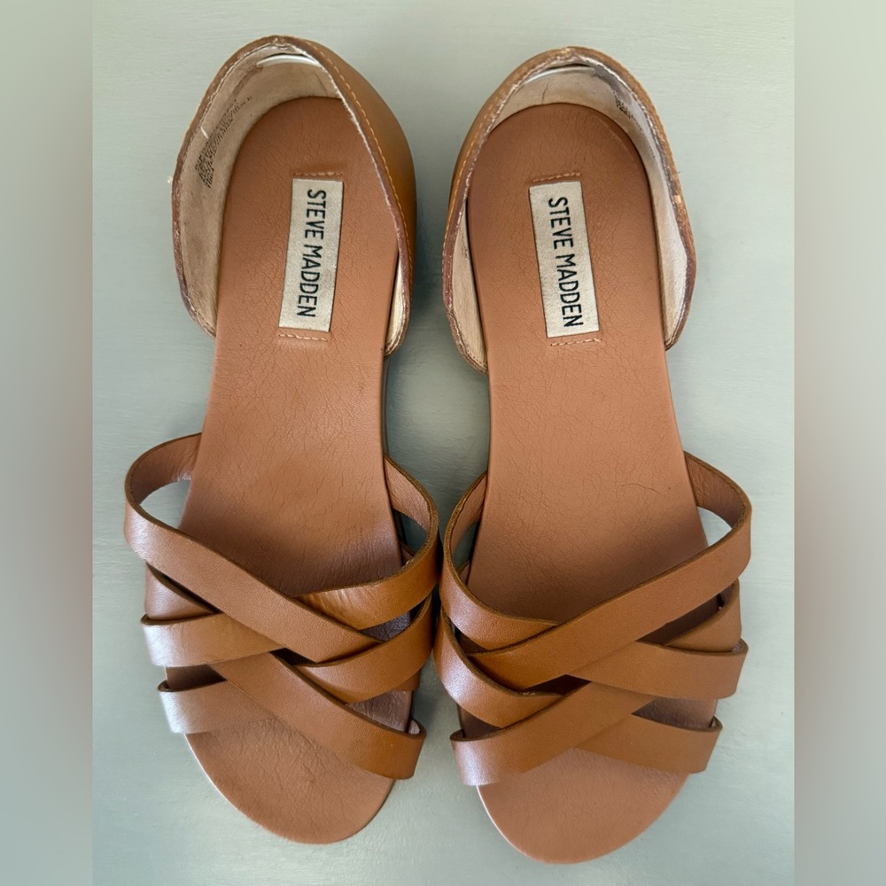 Steve Madden Leather Kiera Sandal (Size 7)